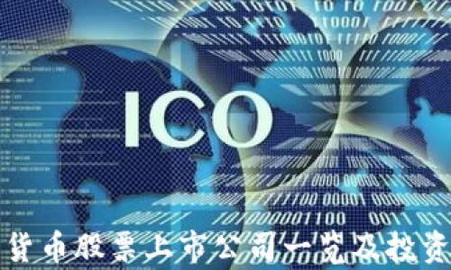 数字货币股票上市公司一览及投资分析