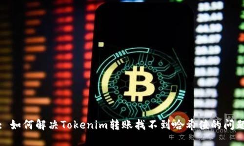 : 如何解决Tokenim转账找不到哈希值的问题