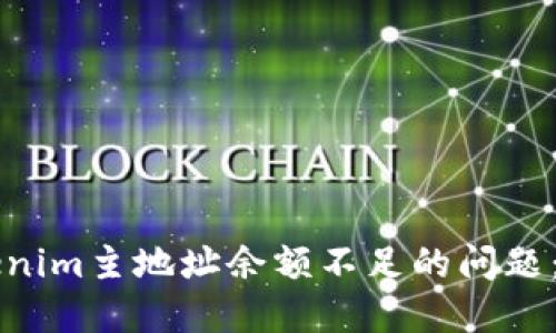解决Tokenim主地址余额不足的问题：详细指南